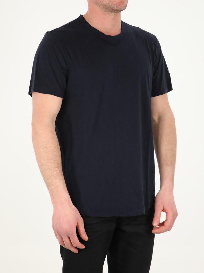 James Perse Cotton T-shirt In Navy Blue