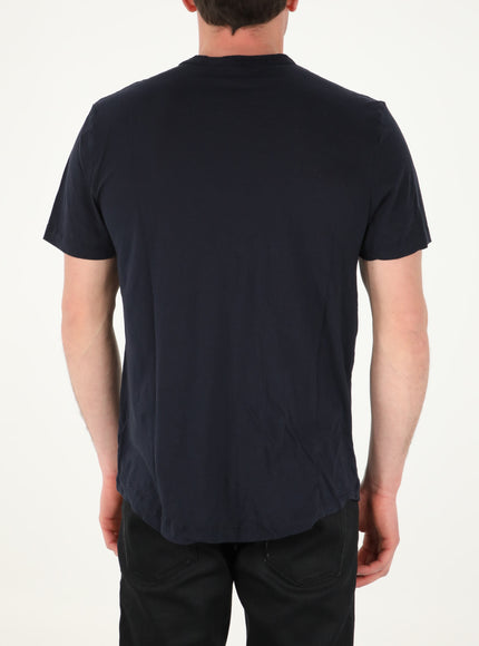 James Perse Cotton T-shirt In Navy Blue