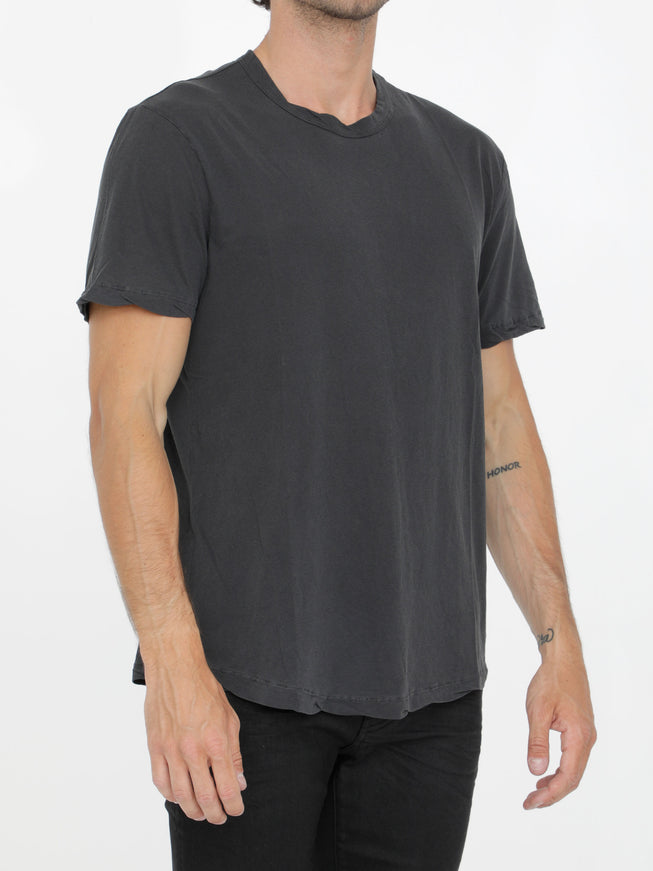 James Perse Crew Neck T-shirt In Gray Cotton