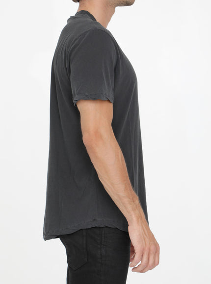 James Perse Crew Neck T-shirt In Gray Cotton