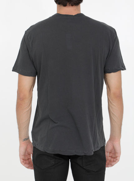 James Perse Crew Neck T-shirt In Gray Cotton