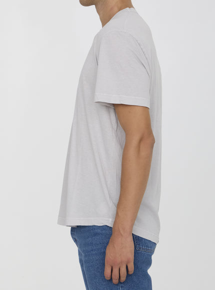 James Perse Short Sleeves Light Gray Cotton T-shirt