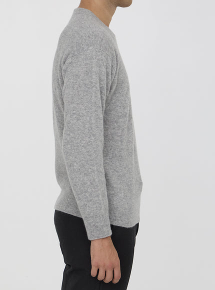 Roberto Collina Cashmere Sweater In Gray