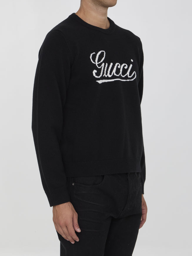 Gucci Sweater With Gucci Intarsia