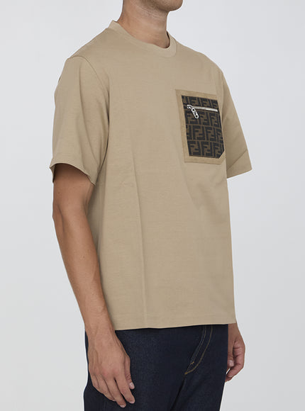 Fendi Beige Jersey T-shirt