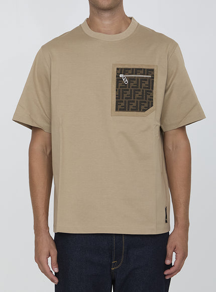 Fendi Beige Jersey T-shirt