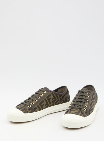 Fendi Domino FF Logo Low-Top Sneakers