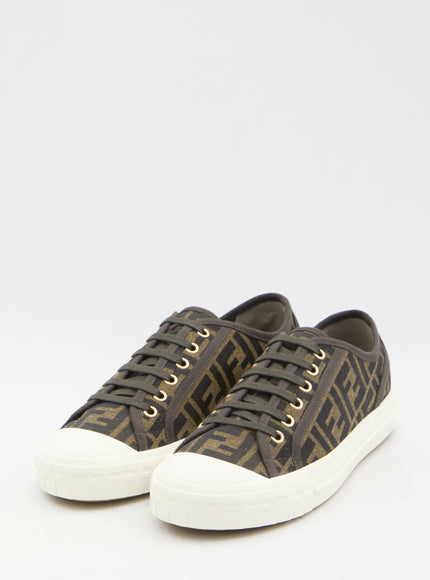 Fendi Domino FF Logo Low-Top Sneakers