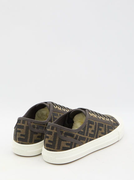 Fendi Domino FF Logo Low-Top Sneakers