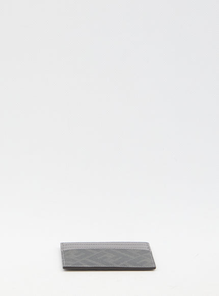 Fendi FF Diagonal Cardholder In Gray