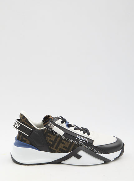 Fendi Flow Black Leather Sneakers