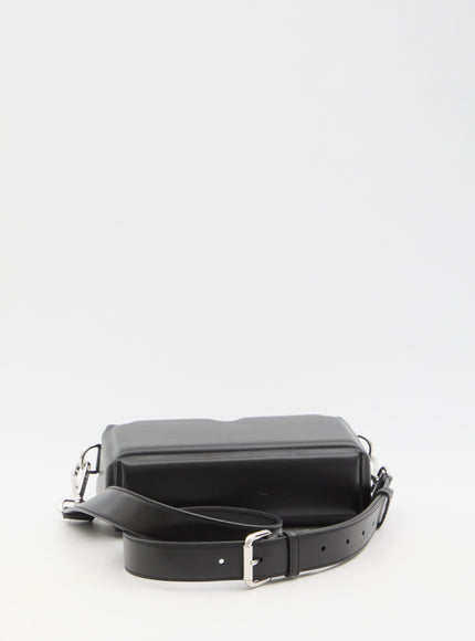 Fendi Soft Trunk Baguette Bag In Black Leather