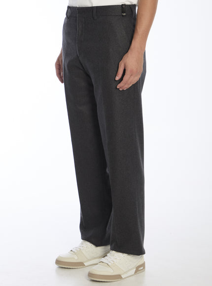 Fendi Cashmere Men's Straight-Leg Pants