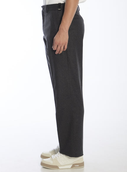 Fendi Cashmere Men's Straight-Leg Pants