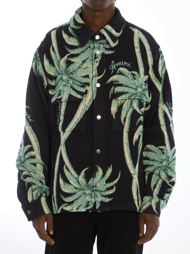 Amiri Twisted Palms Tapestry Overshirt