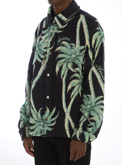 Amiri Twisted Palms Tapestry Overshirt