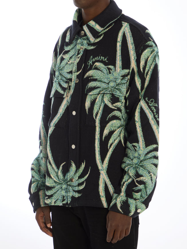 Amiri Twisted Palms Tapestry Overshirt