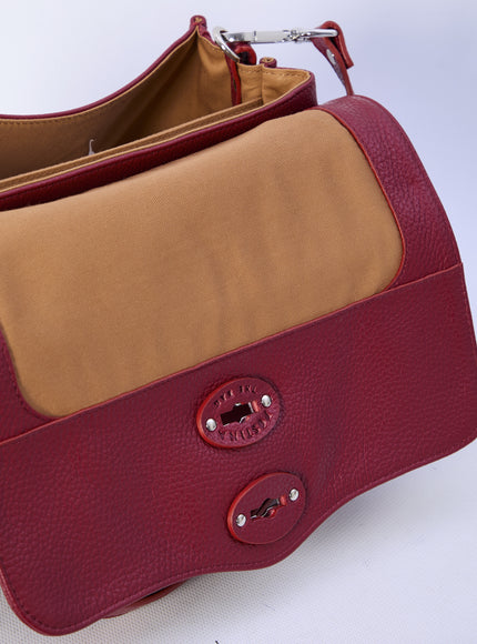 Zanellato Postina Daily Small Bag In red Leather