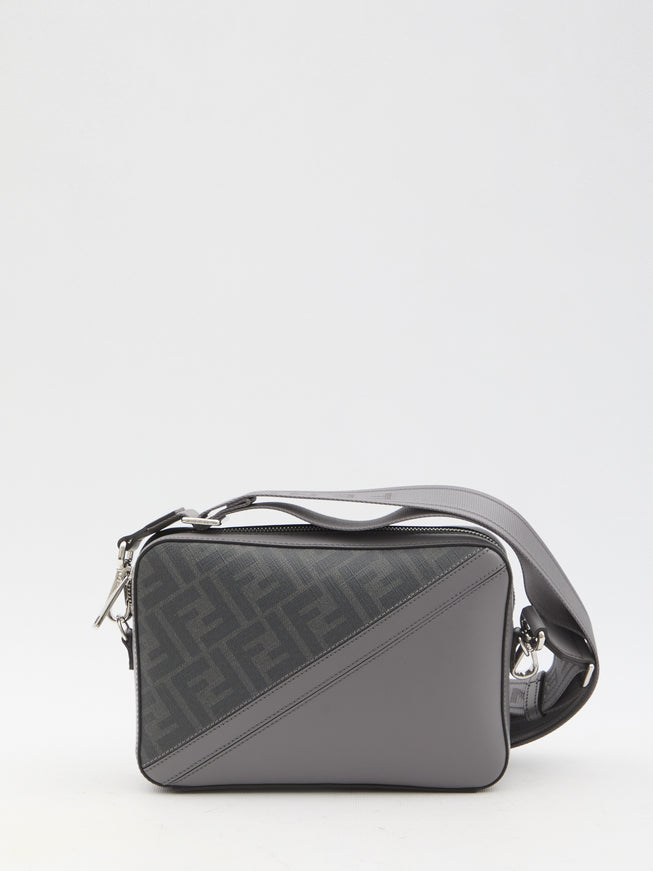 Fendi Diagonal Gray FF Camera Case Bag