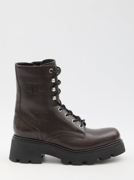 Celine Triomphe Rangers Mid Lace-up Boots