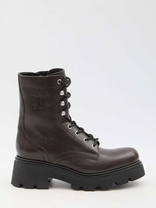 Celine Triomphe Rangers Mid Lace-up Boots