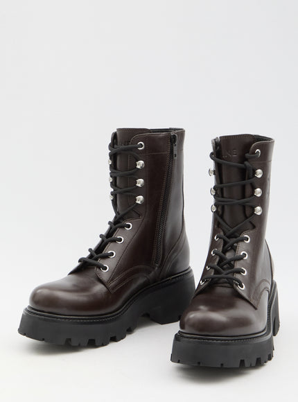 Celine Triomphe Rangers Mid Lace-up Boots