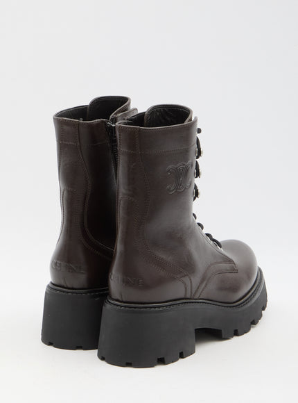 Celine Triomphe Rangers Mid Lace-up Boots