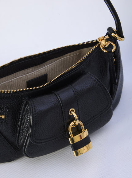 Chloe 'The 99' Shoulder Bag In Black Leather