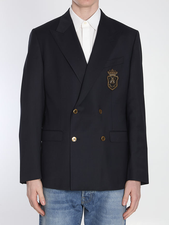 Dolce & Gabbana Double-breasted Jacket With Patch