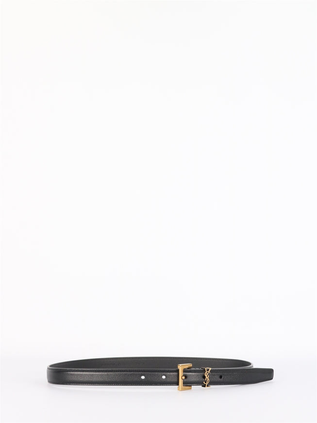 Saint Laurent Cassandre Thin Belt