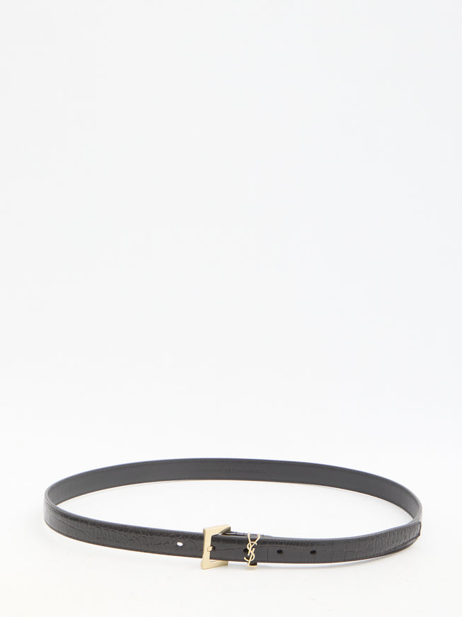 Saint Laurent Cassandre Thin Belt