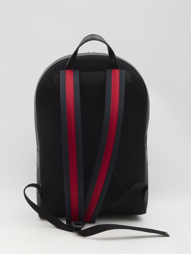 Gucci GG Backpack With Leather Trim