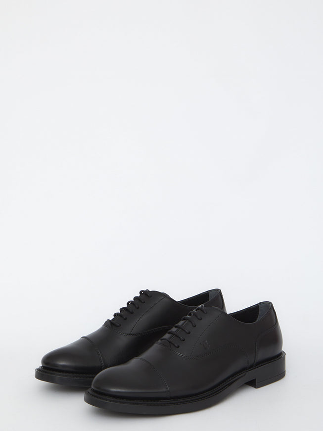 Tod's Lace-ups In Black Leather