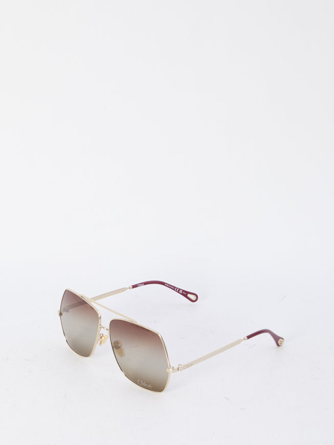 Chloe Aly Gold-tone Sunglasses