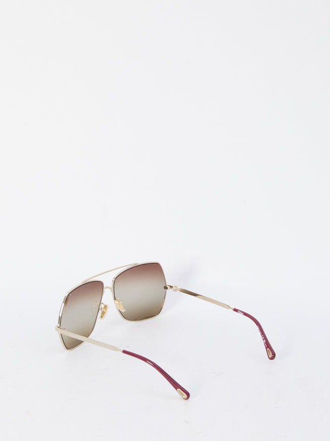 Chloe Aly Gold-tone Sunglasses