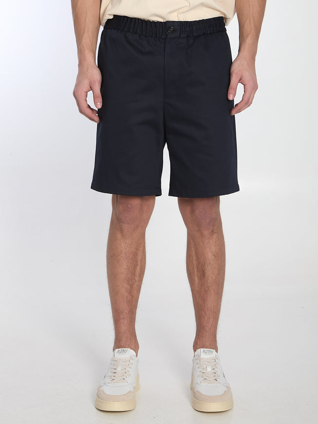 Ami Paris Cotton Bermuda Shorts