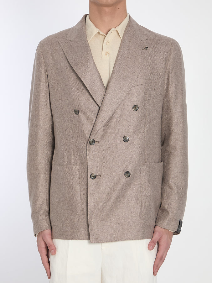 Tagliatore Double-breasted Silk Jacket