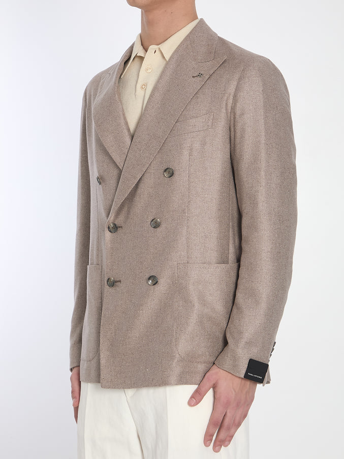 Tagliatore Double-breasted Silk Jacket