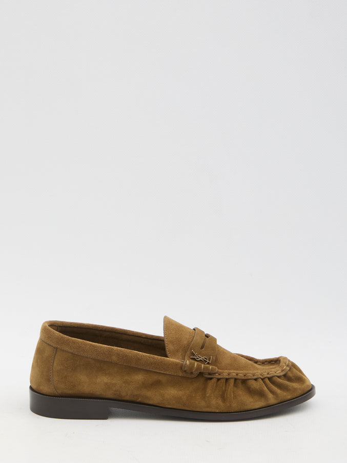 Saint Laurent Le Loafer Suede Mocassins