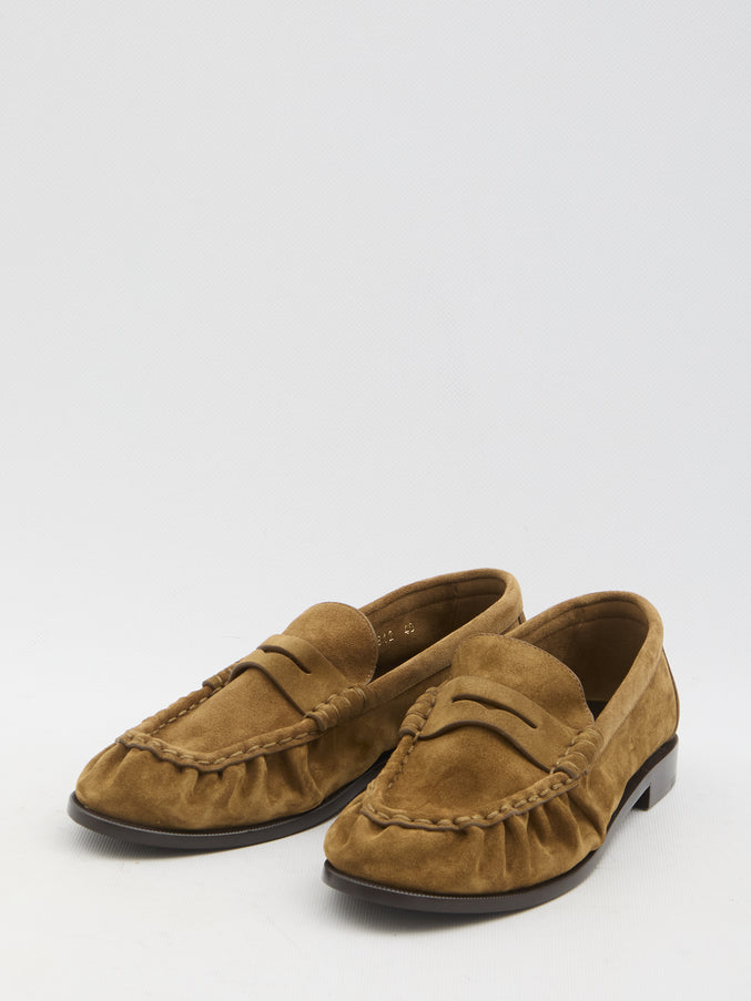 Saint Laurent Le Loafer Suede Mocassins