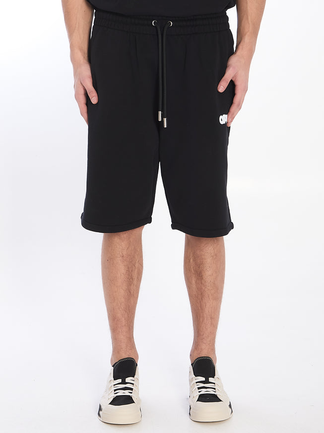 Off White Spray Arrow Bermuda Shorts