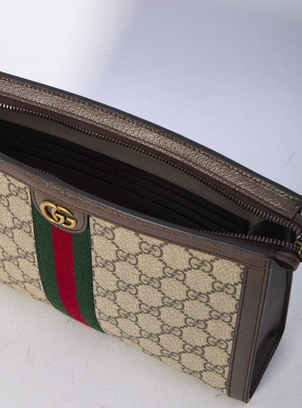 Gucci Ophidia GG Pouch In Beige