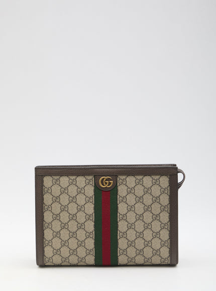 Gucci Ophidia GG Pouch In Beige