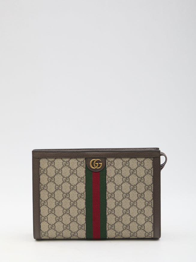 Gucci Ophidia GG Pouch In Beige