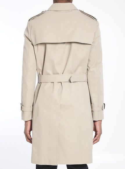 Burberry Men's Double-Breasted Belted Gabardine Trench Coat