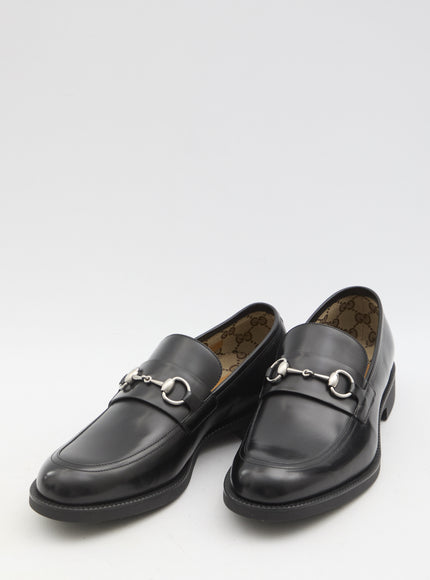 Gucci Men's Loafers With Silver-Toned Horsebit