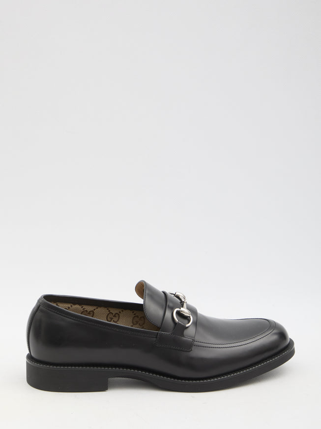 Gucci Men's Loafers With Silver-Toned Horsebit