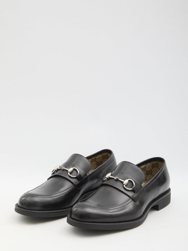 Gucci Men's Loafers With Silver-Toned Horsebit