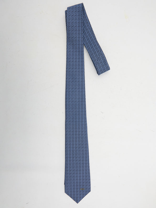 Gucci Horsebit Jacquard Tie