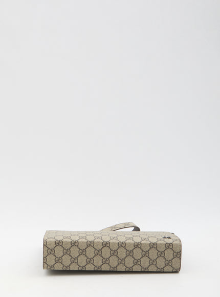 Gucci GG Canvas Logo Pouch in Beige